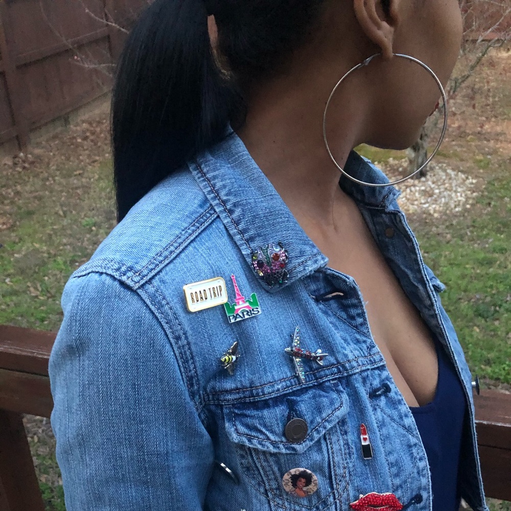 Light denim jean jacket - Picture 6 of 8